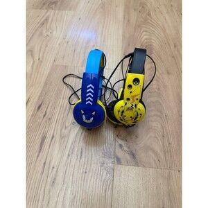 Set of 2 Kids Headphones Pikachu and Sonic
